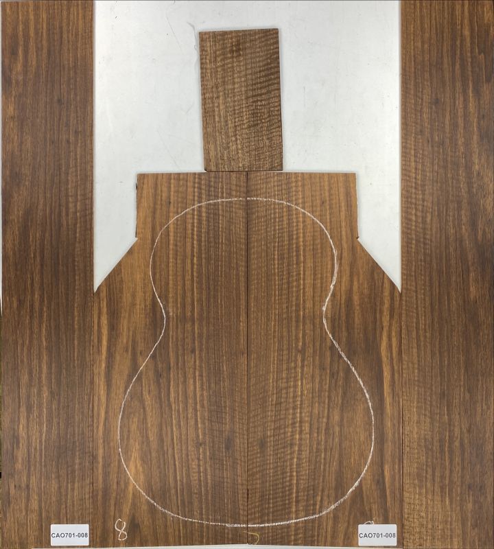 Back & Sides Cedrillo  curly roasted Western Unique Piece #008